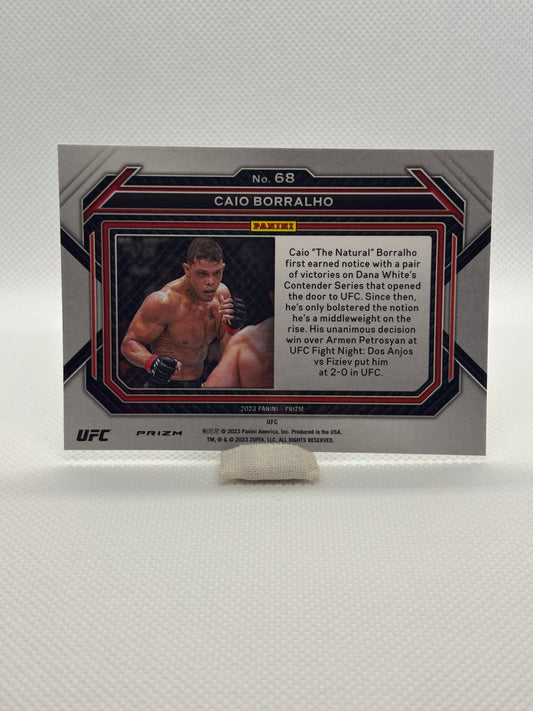 2023 Panini Prizm UFC Caio Borralho Green Prizm Rookie Card #68
