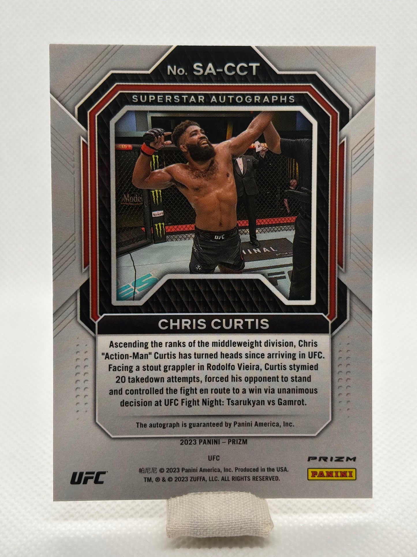 Chris Curtis Mojo Prizm Superstar Auto RC | 2023 Panini Prizm UFC