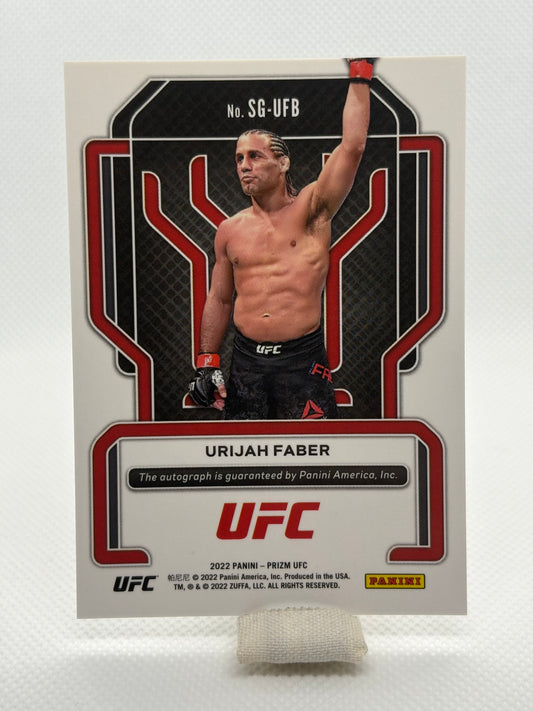 Urijah Faber Prizm Signatures Auto | 2022 Panini Prizm UFC
