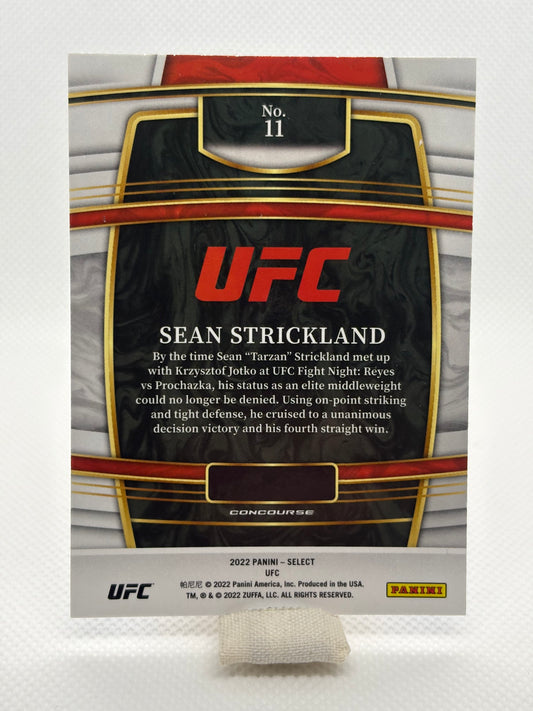 Sean Strickland Concourse Blue Prizm Rookie Card RC | 2022 Panini Select UFC