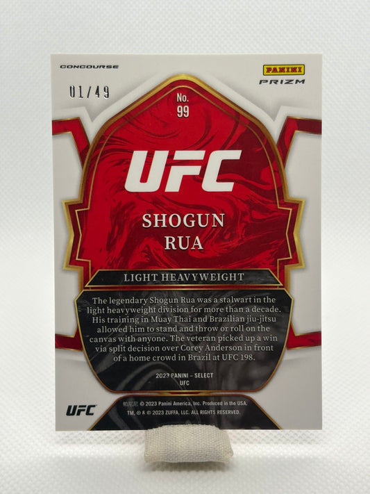 Shogun Rua Blue Shimmer Prizm 01/49 Concourse #99 | 2023 Panini Prizm Select UFC
