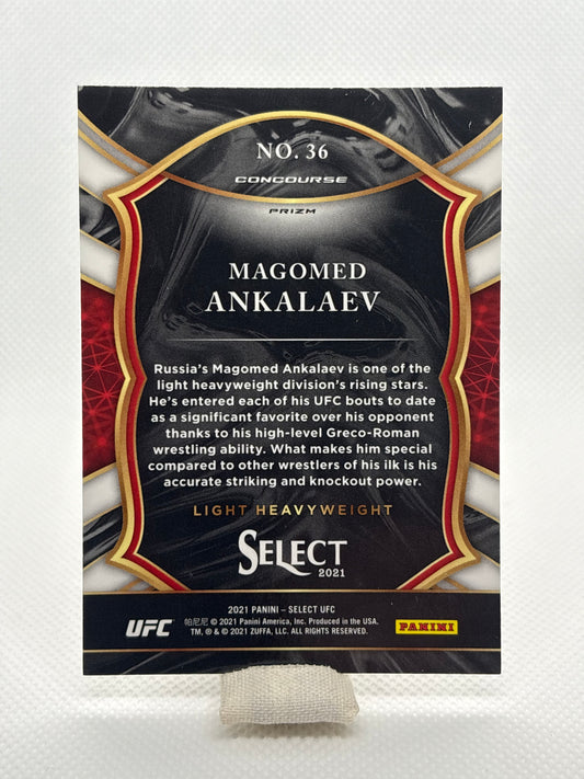 Magomed Ankalaev Prizm RC Concourse #36 | 2021 Panini Select UFC
