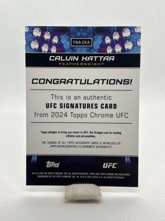 Calvin Kattar UFC Signatures Auto #FNA-CKA | 2024 Topps Chrome UFC