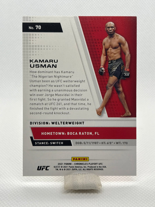 Kamaru Usman Playoff 067/149 #70 | 2021 Panini Chronicles UFC