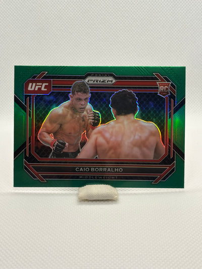 2023 Panini Prizm UFC Caio Borralho Green Prizm Rookie Card #68
