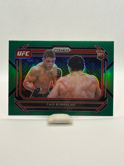 2023 Panini Prizm UFC Caio Borralho Green Prizm Rookie Card #68