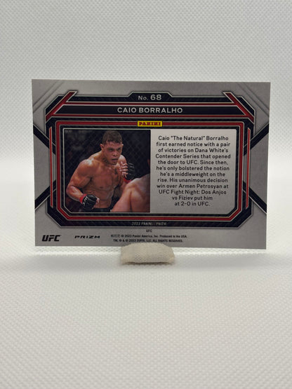 2023 Panini Prizm UFC Caio Borralho Green Prizm Rookie Card #68