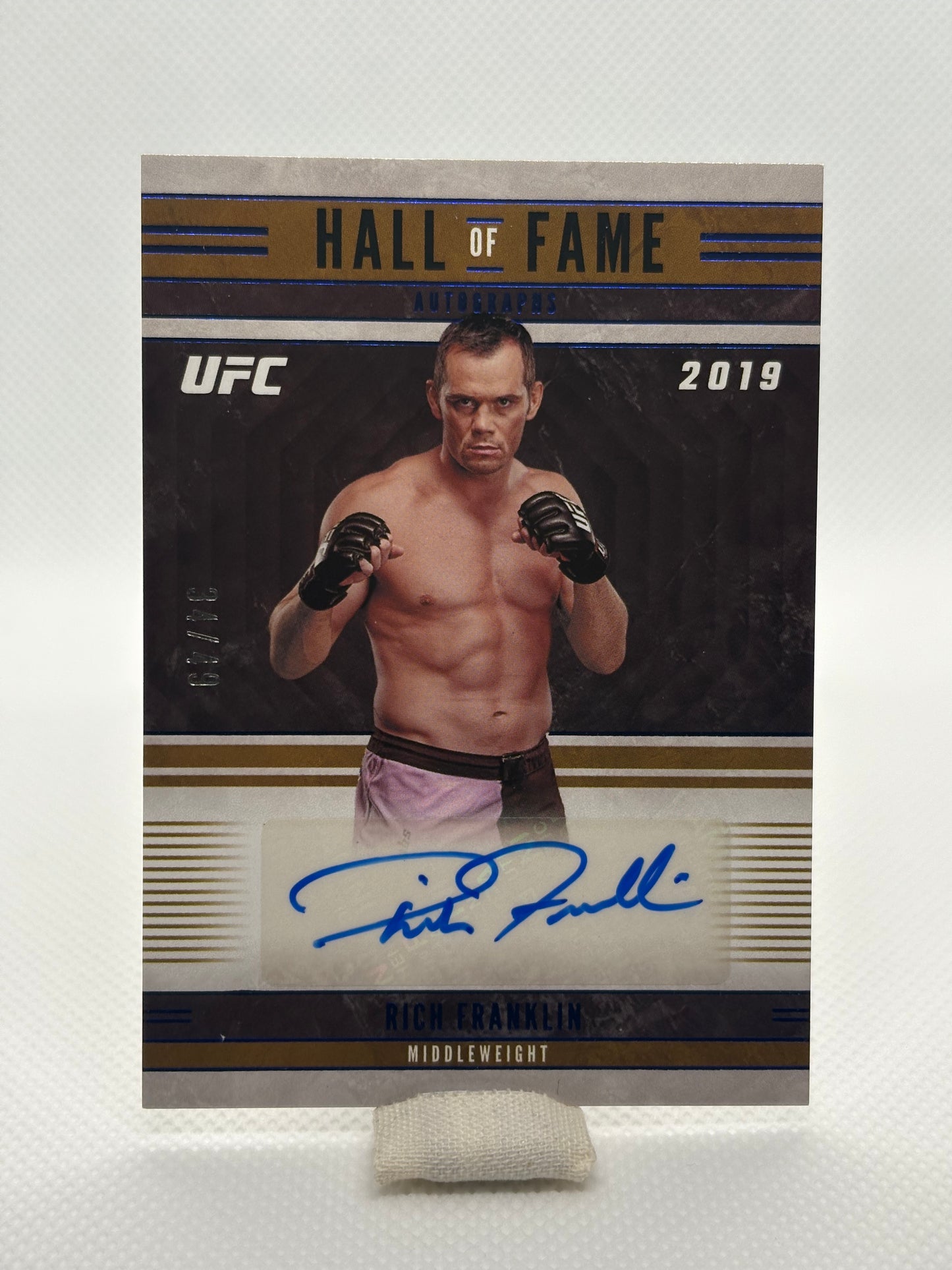 Rich Franklin Hall of Fame Auto /49 | 2023 Panini Chronicles UFC