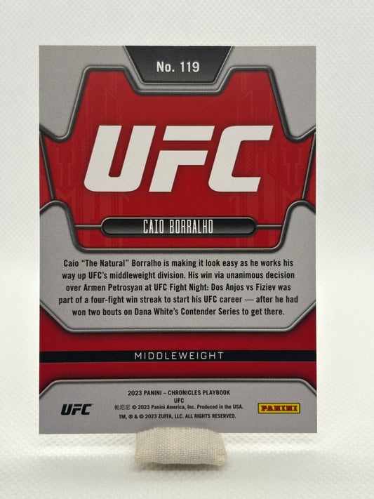 Caio Borralho Playbook Rookie /77 | 2023 Panini Chronicles UFC
