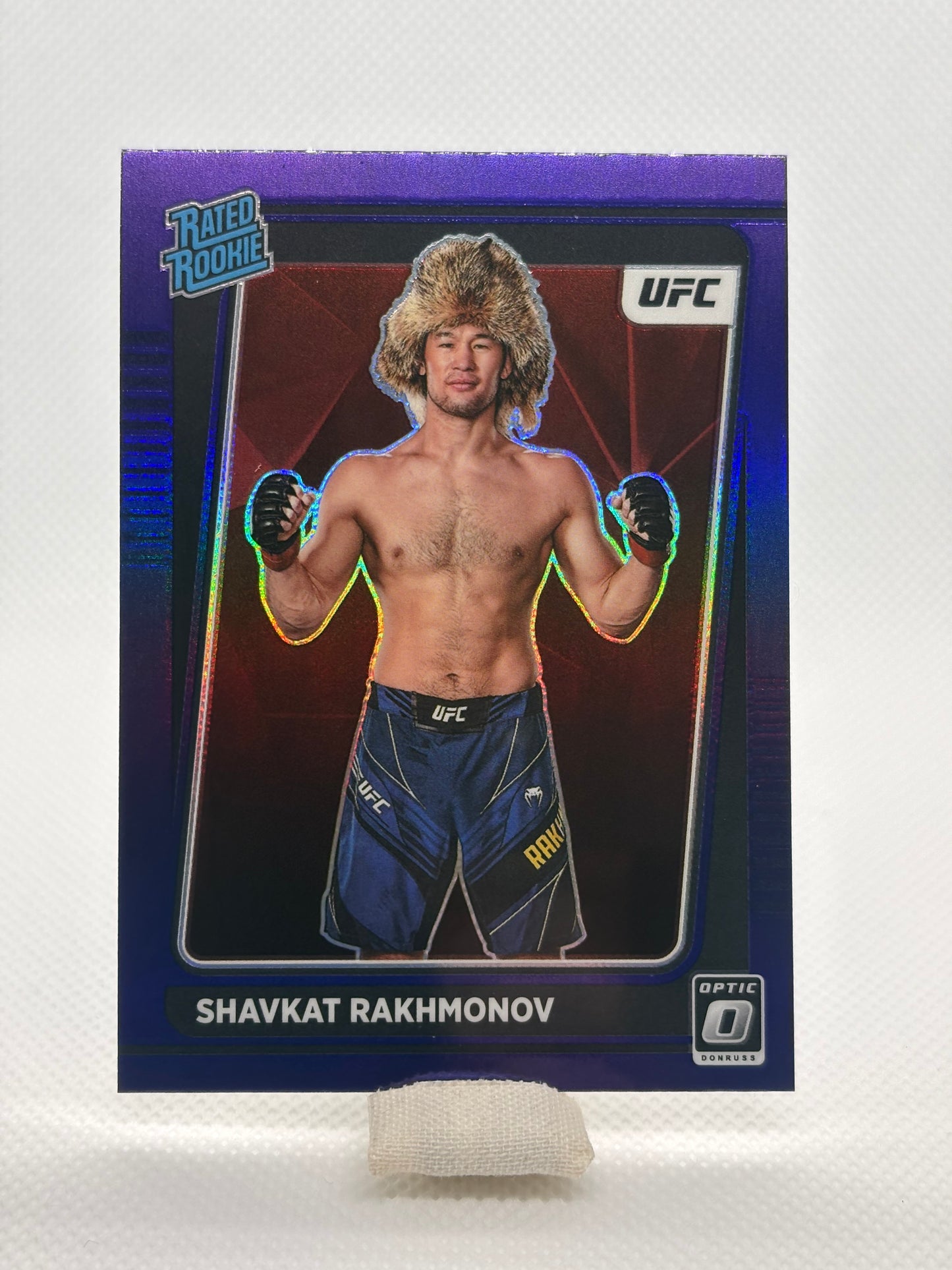 Shavkat Rakhmonov Blue Prizm Rated Rookie RC | 2022 Panini Donruss Optic UFC