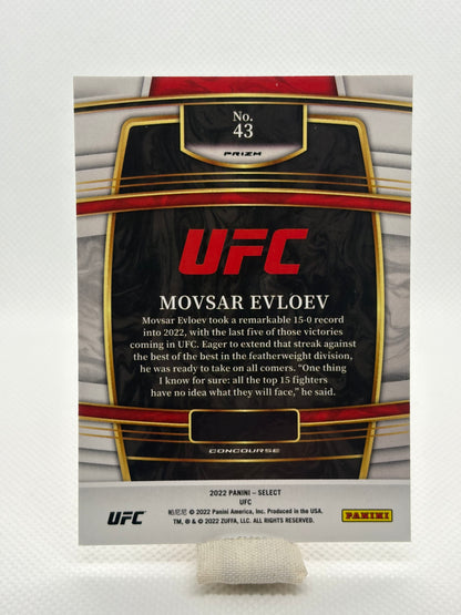 Movsar Evloev Mojo Prizm Concourse RC | 2022 Panini Select UFC