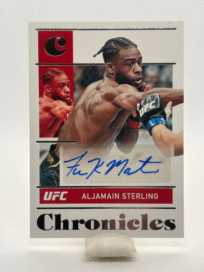Aljamain Sterling Chronicles Signatures Auto | 2022 Panini Chronicles UFC