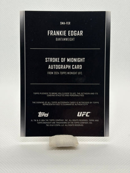 Frankie Edgar Stroke of Midnight Auto | 2024 Topps Midnight UFC
