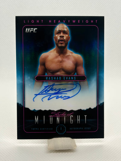 Rashad Evans Stroke of Midnight Auto | 2024 Topps Midnight UFC