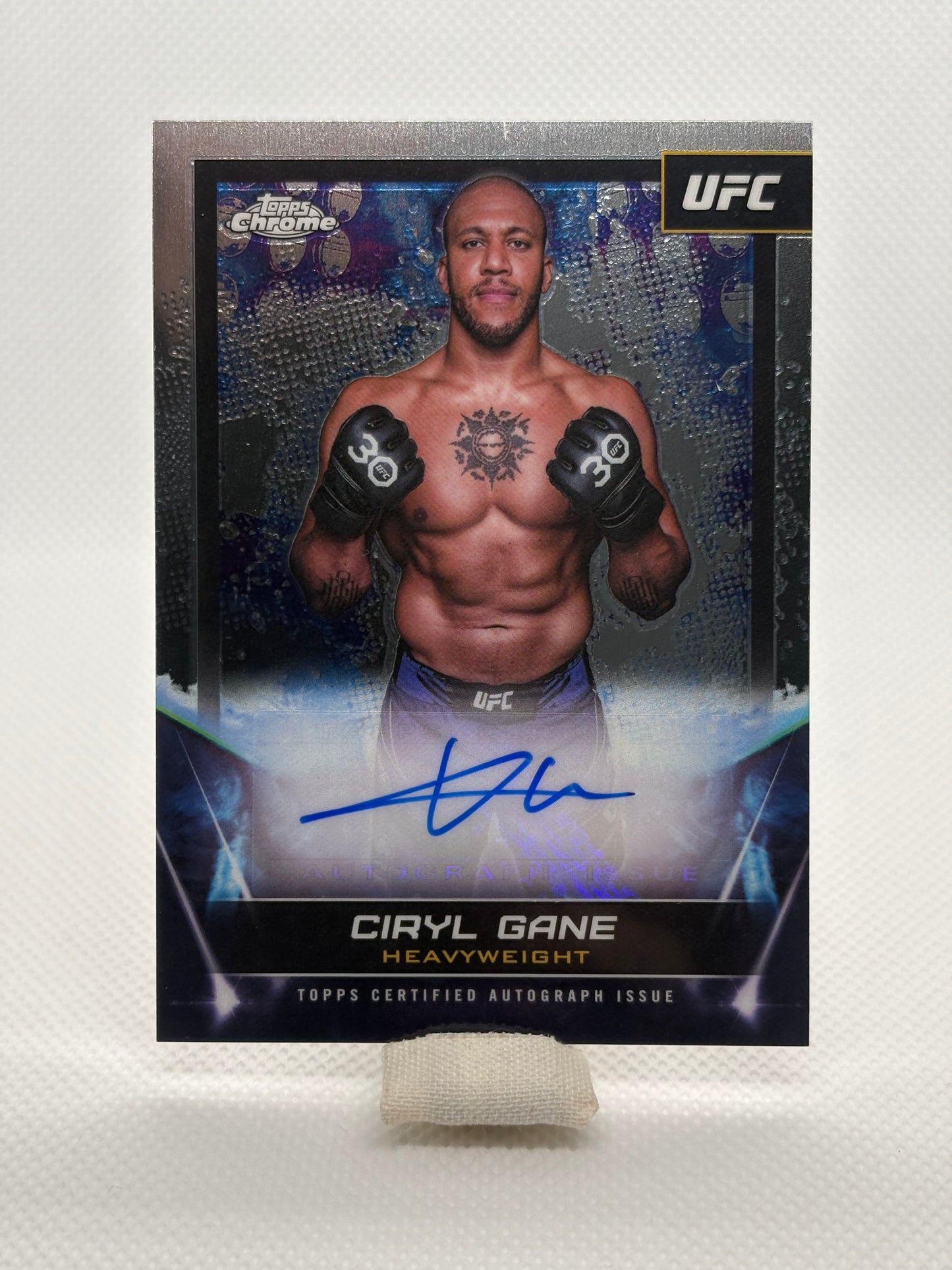 Ciryl Gane Chrome UFC Signatures Auto | 2024 Topps Chrome UFC
