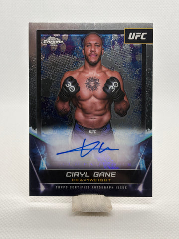 Ciryl Gane Chrome UFC Signatures Auto | 2024 Topps Chrome UFC