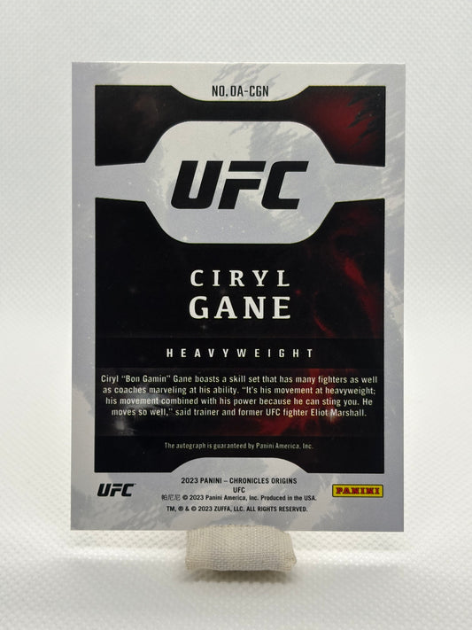 Ciryl Gane Origins Auto | 2023 Panini Chronicles Origins UFC
