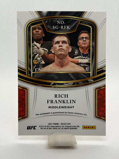 Rich Franklin Select Signatures Auto 11/149 | 2021 Panini Select UFC