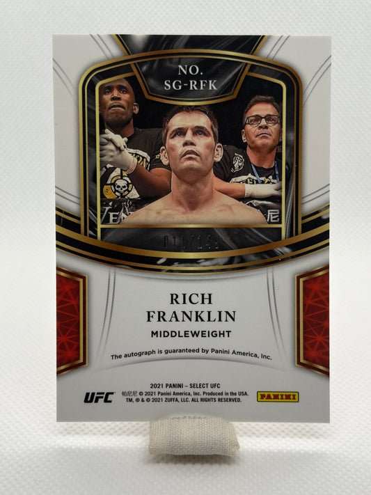 Rich Franklin Select Signatures Auto 11/149 | 2021 Panini Select UFC
