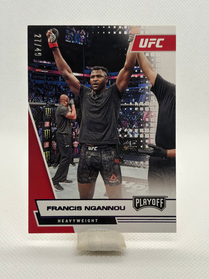 Francis Ngannou Playoff Numbered 27/49 | 2021 Panini Chronicles UFC