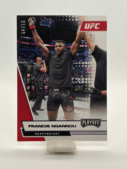 Francis Ngannou Playoff Numbered 27/49 | 2021 Panini Chronicles UFC