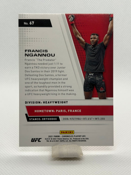 Francis Ngannou Playoff Numbered 27/49 | 2021 Panini Chronicles UFC