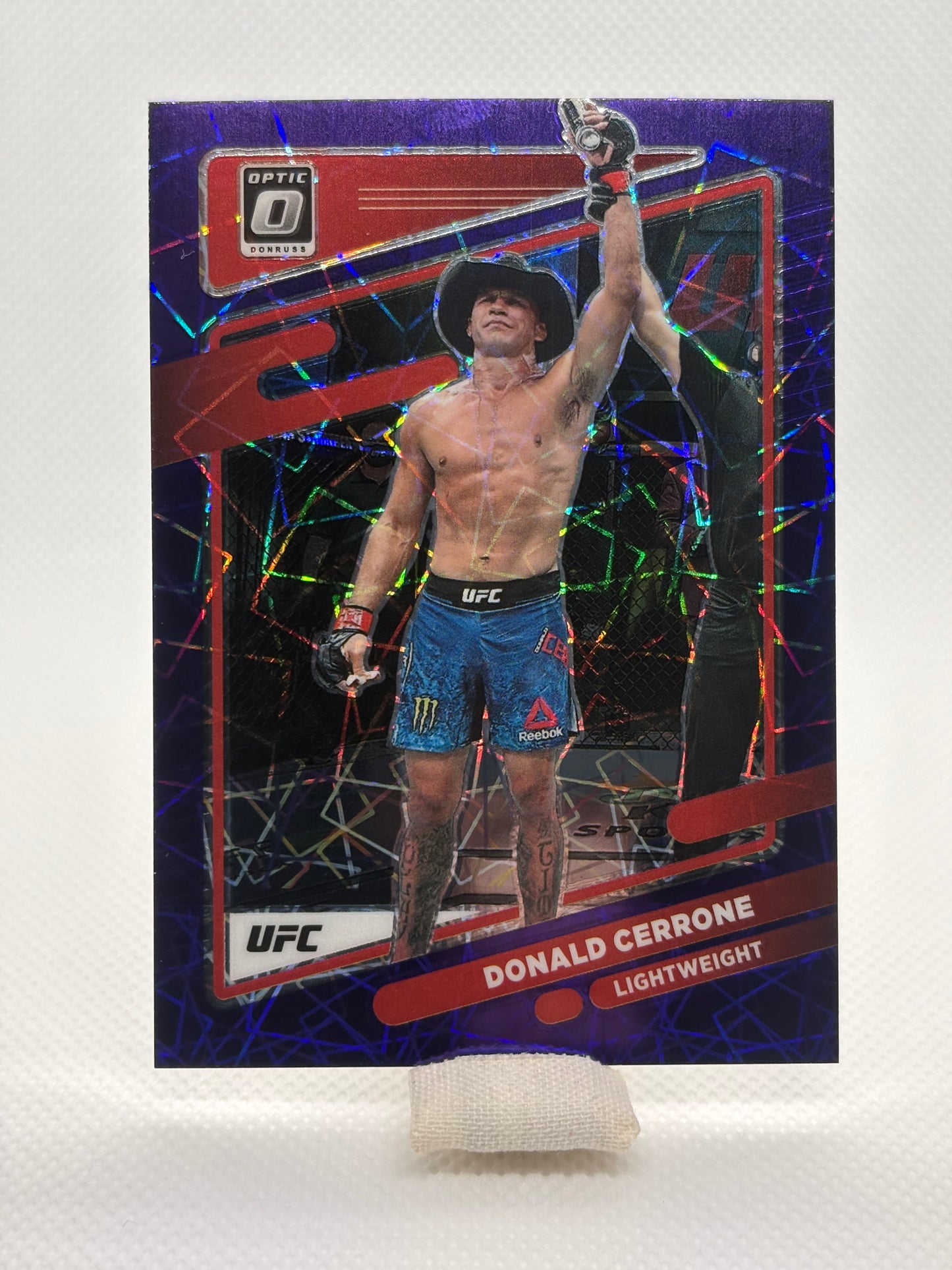 Donald Cerrone Purple Prizm Numbered 19/59 | 2022 Panini Donruss Optic UFC