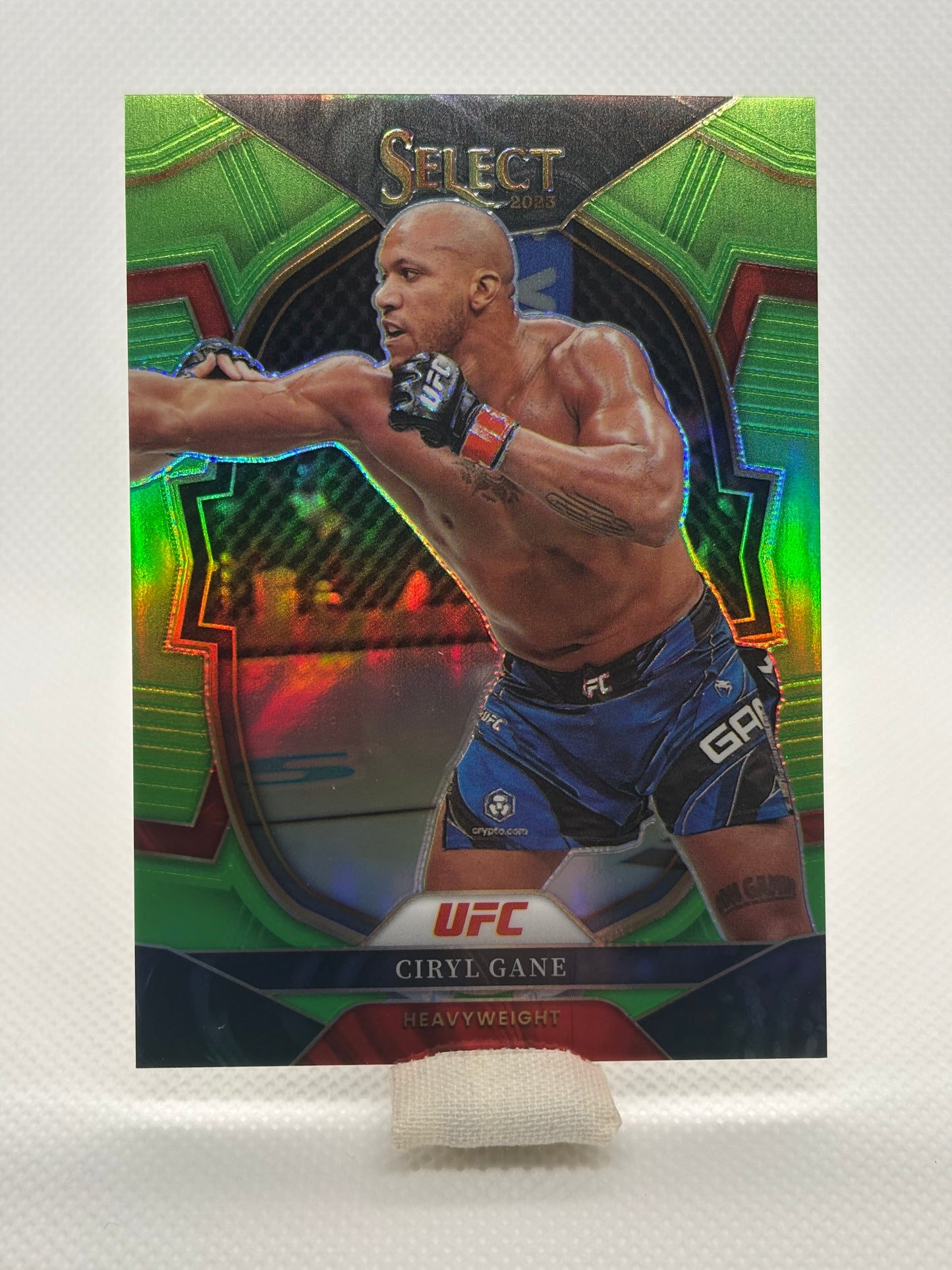 Ciryl Gane Concourse Green Prizm Numbered 24/75 | 2023 Panini Select UFC