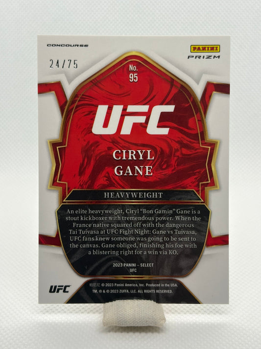 Ciryl Gane Concourse Green Prizm Numbered 24/75 | 2023 Panini Select UFC