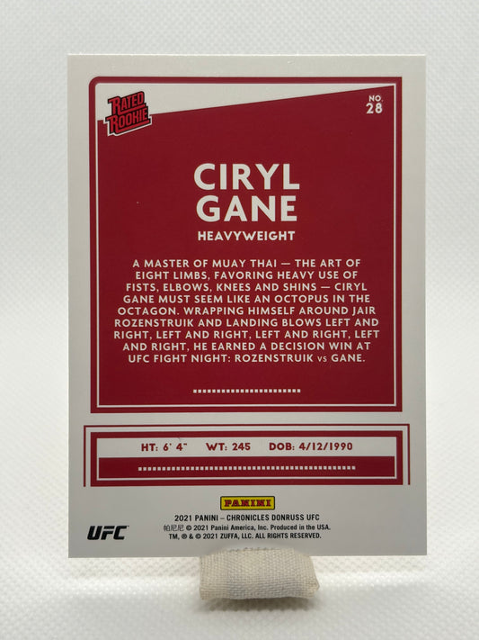 Ciryl Gane Rated Rookie Pink Parallel RC | 2021 Panini Chronicles Donruss UFC
