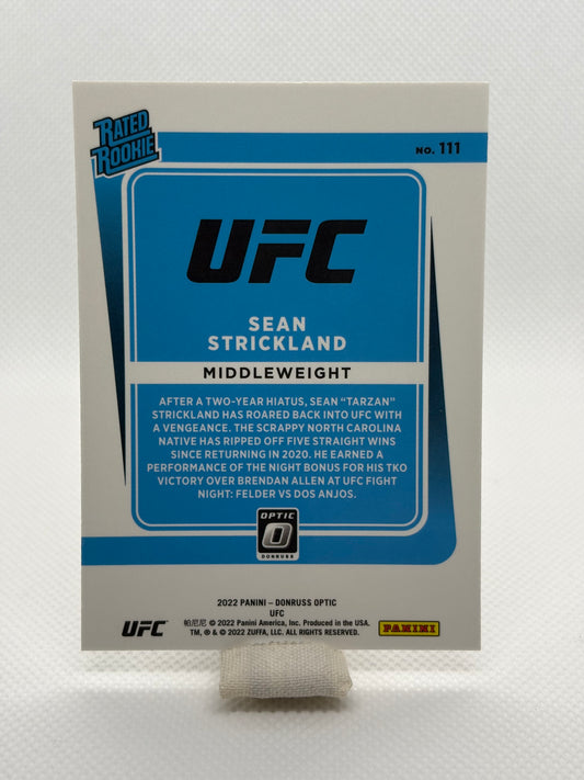 Sean Strickland Rated Rookie RC | 2022 Panini Donruss Optic UFC