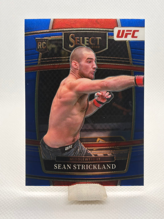 Sean Strickland Concourse Blue Prizm Rookie Card RC | 2022 Panini Select UFC
