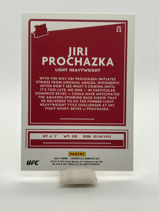 Jiri Prochazka Rated Rookie Pink Parallel RC | 2021 Panini Chronicles Donruss UFC