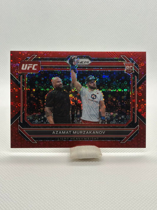 Azamat Murzakanov Red Shimmer Prizm RC 77/99 #18 | 2023 Panini Prizm UFC