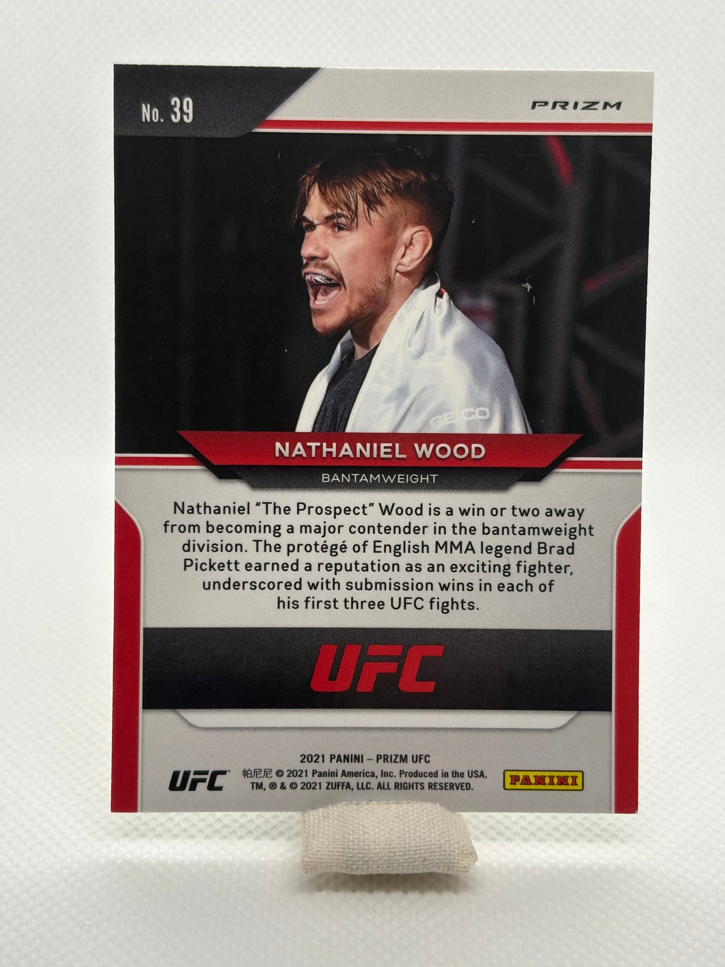Nathaniel Wood Green Prizm Rookie Card RC #39 | 2021 Panini Prizm UFC