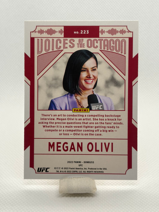 Megan Olivi Voices of the Octagon #223 | 2022 Panini Donruss UFC