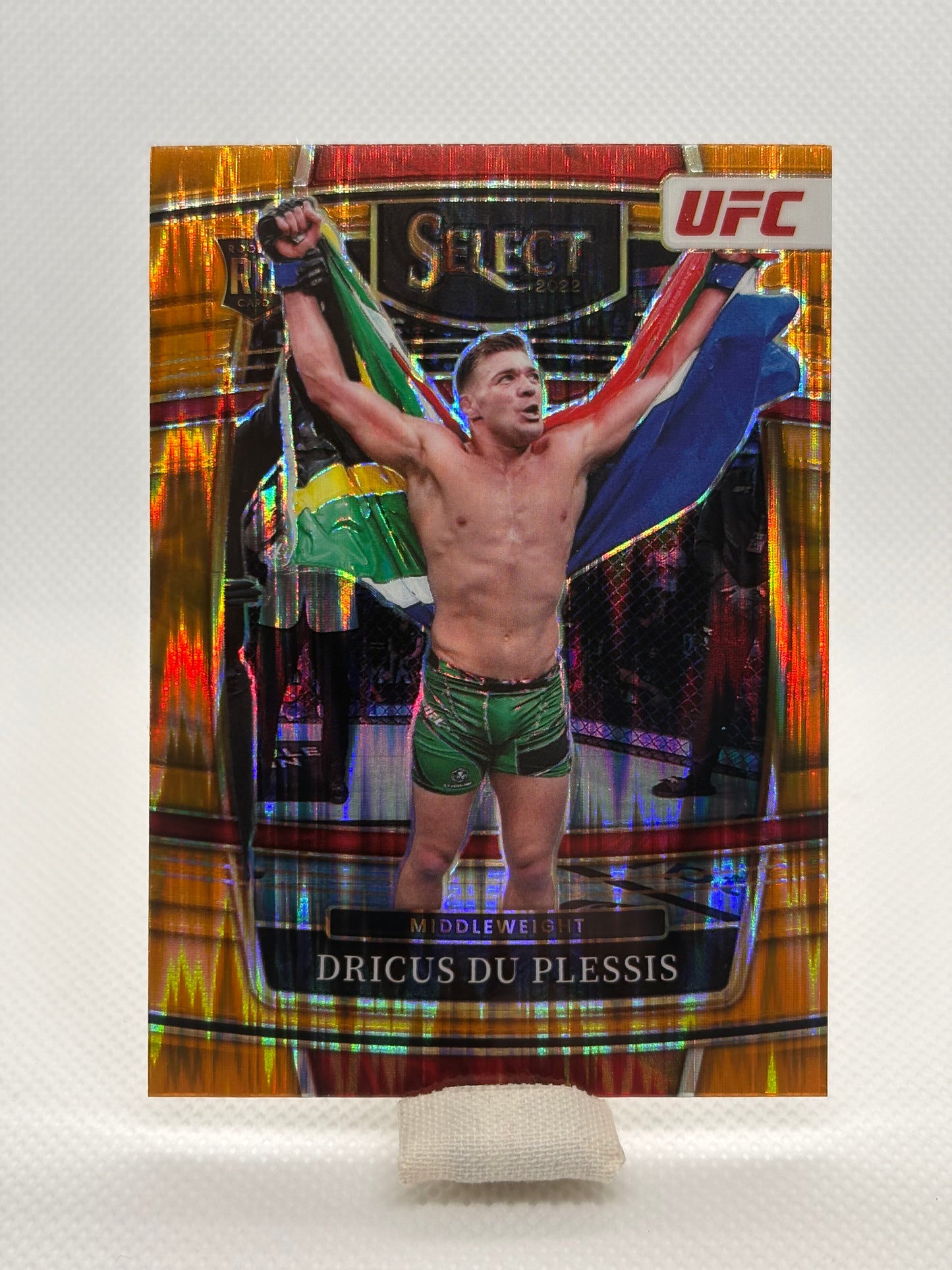 Dricus du Plessis Gold Prizm RC Concourse #44 | 2022 Panini Select UFC
