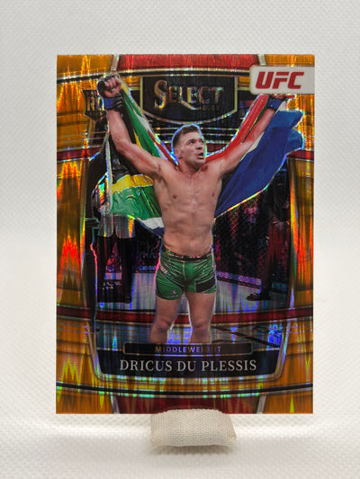 Dricus du Plessis Gold Prizm RC Concourse #44 | 2022 Panini Select UFC