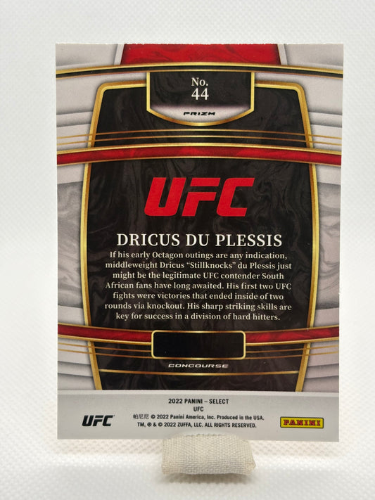 Dricus du Plessis Gold Prizm RC Concourse #44 | 2022 Panini Select UFC