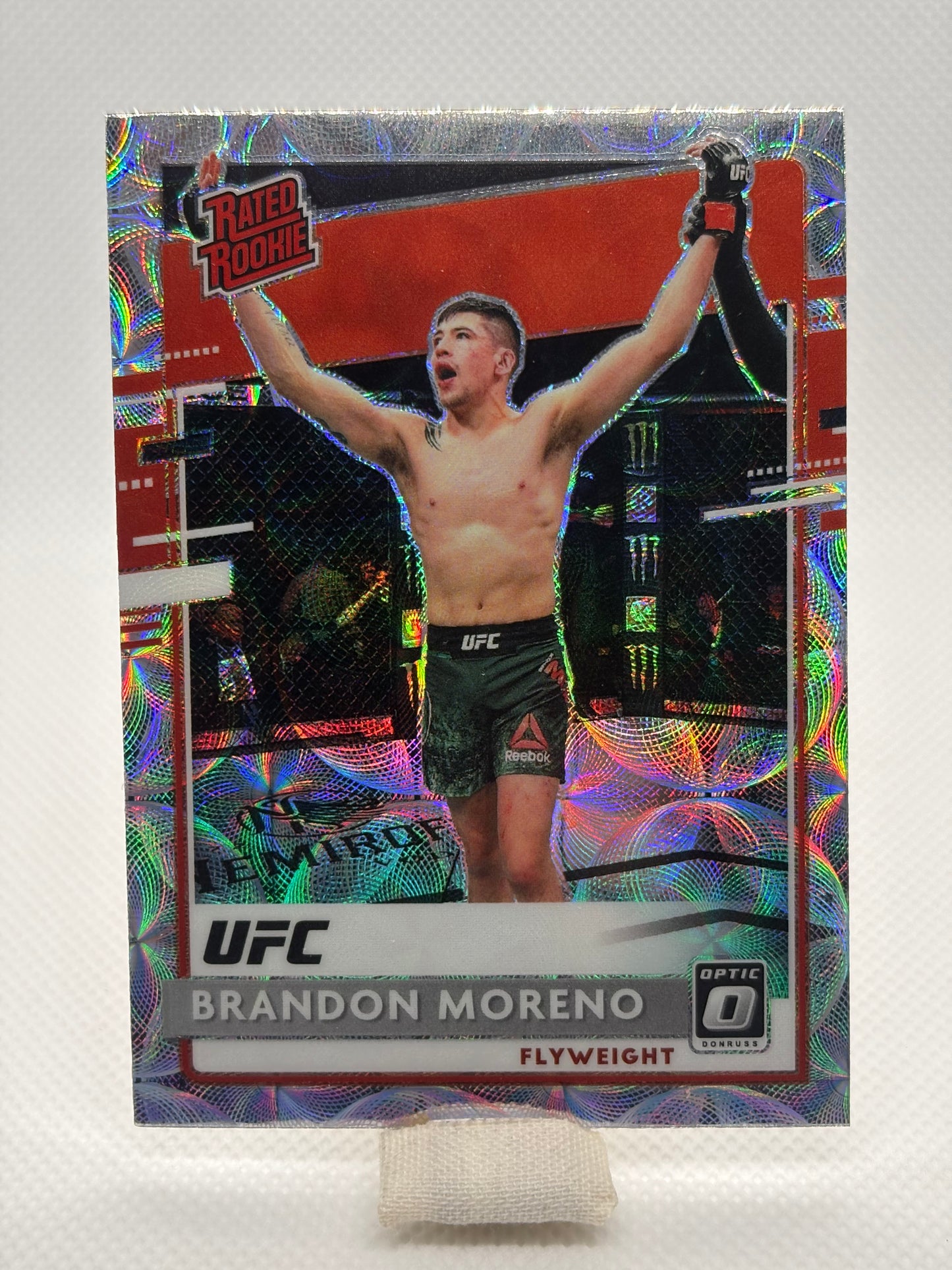 Brandon Moreno Rated Rookie Prizm RC #206 | 2021 Panini Chronicles Donruss Optic UFC
