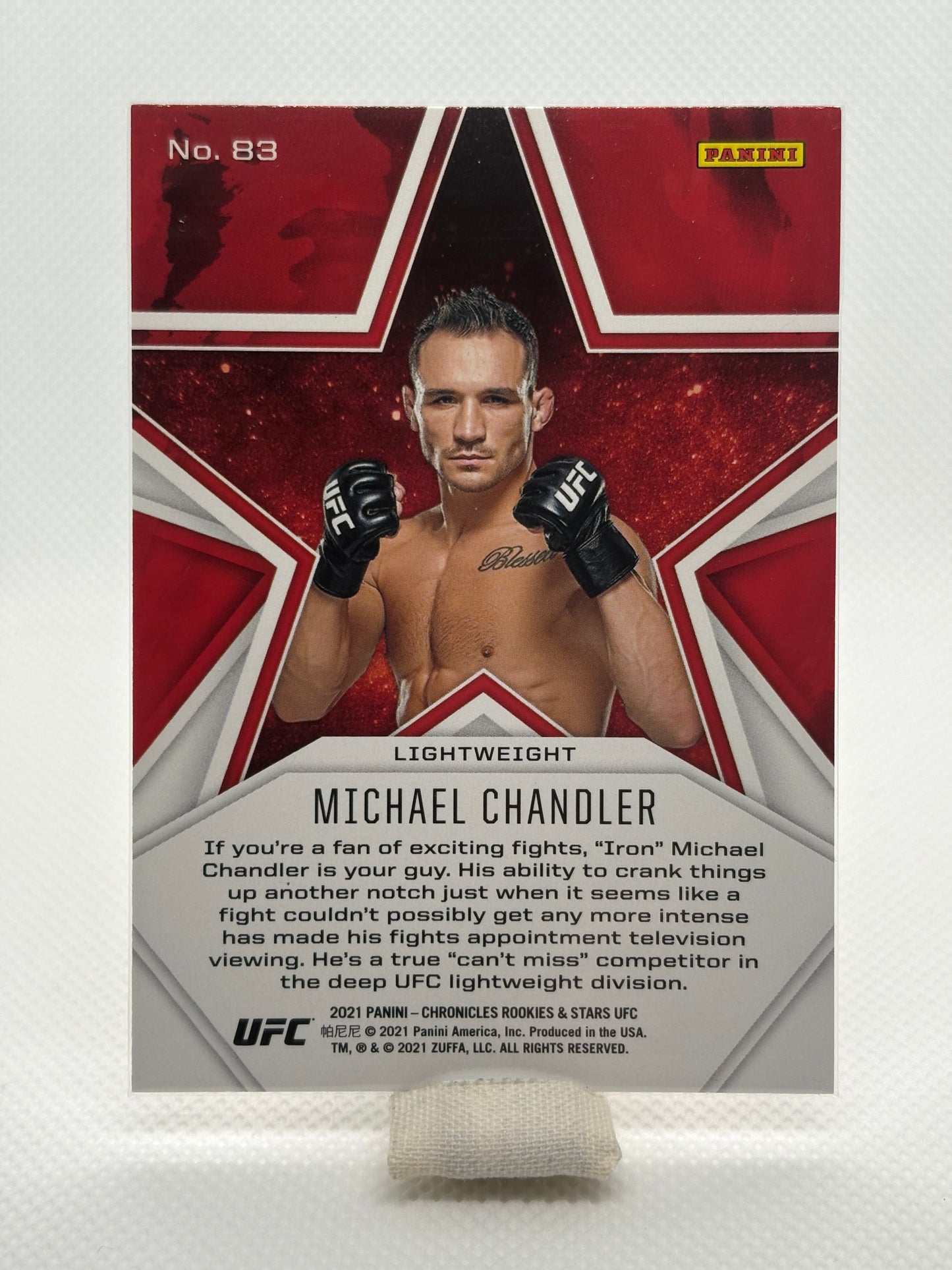 Michael Chandler Rookies & Stars Holo RC #83 | 2021 Panini Chronicles UFC