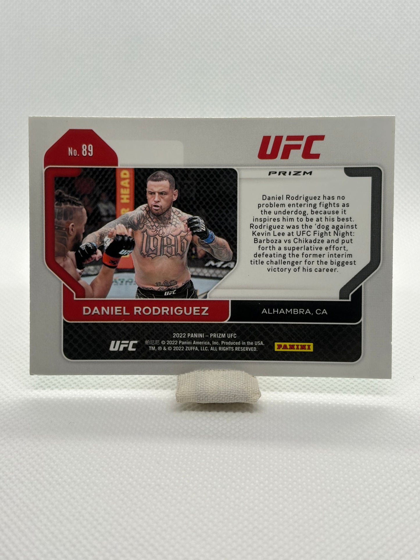 Daniel Rodriguez Green Prizm Rookie Card RC #89 | 2022 Panini Prizm UFC