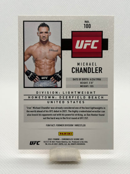 Michael Chandler Pink Parallel Score RC #100 | 2021 Panini Chronicles UFC