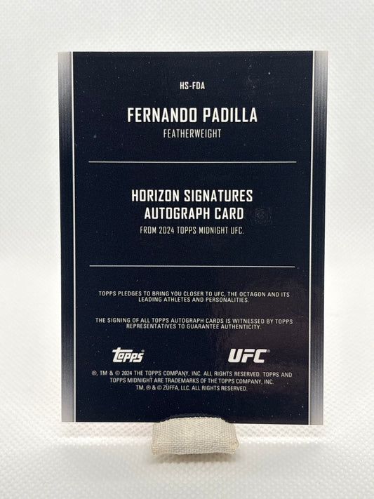 Fernando Padilla Horizon Signatures Auto RC #HS-FDA 60/99 | 2024 Topps Midnight UFC