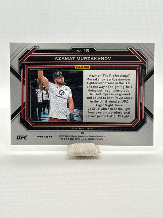 Azamat Murzakanov Fast Break Cracked Ice Prizm RC #18 | 2023 Panini Prizm UFC