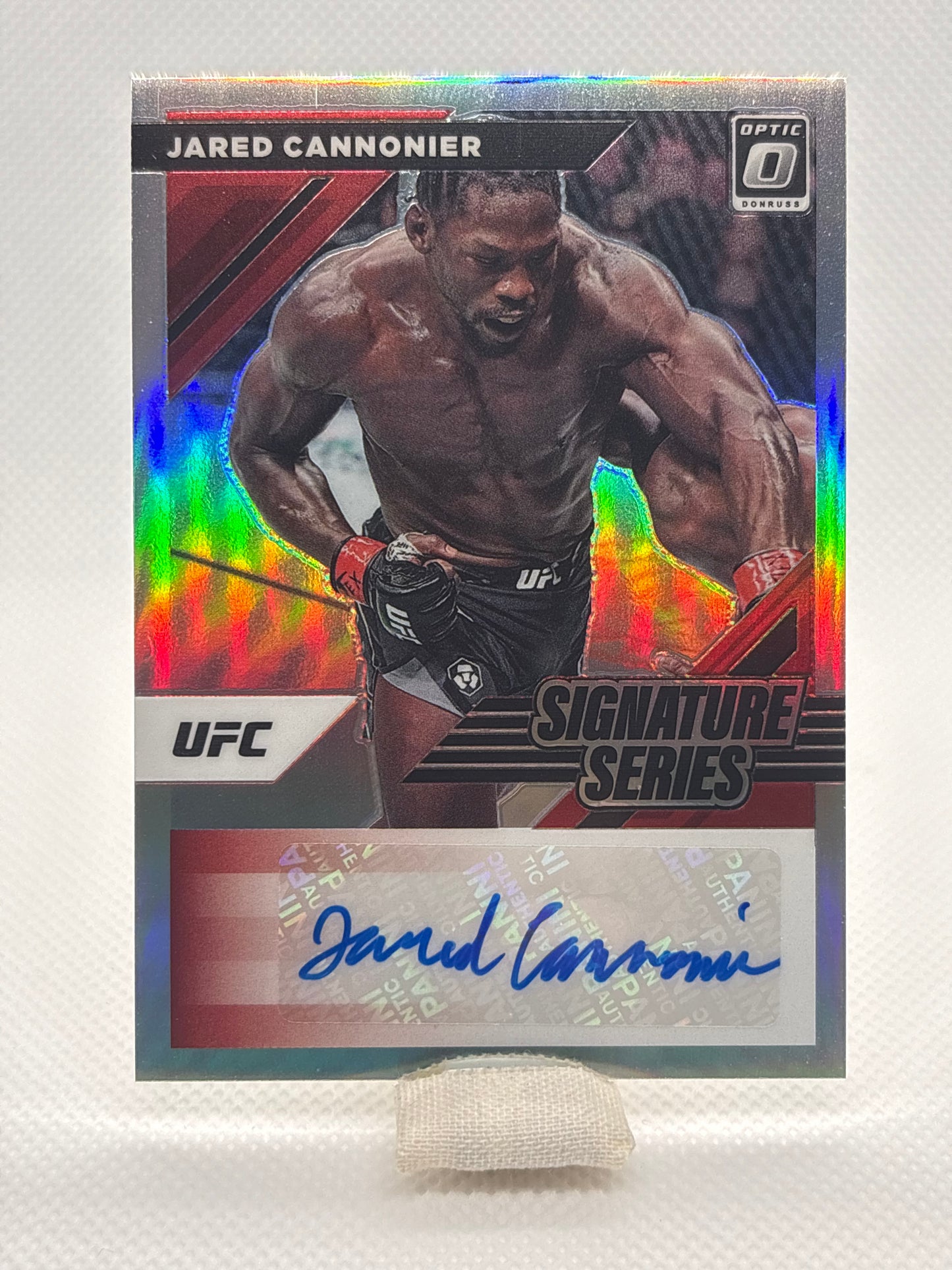 Jared Cannonier Signature Series Auto #SS-JCN | 2022 Panini Donruss Optic UFC
