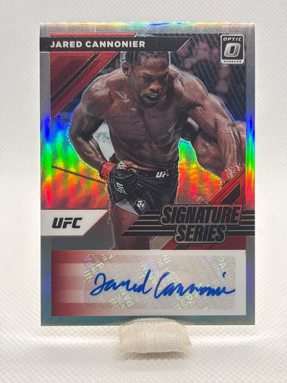 Jared Cannonier Signature Series Auto #SS-JCN | 2022 Panini Donruss Optic UFC