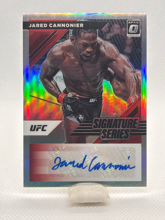 Jared Cannonier Signature Series Auto #SS-JCN | 2022 Panini Donruss Optic UFC