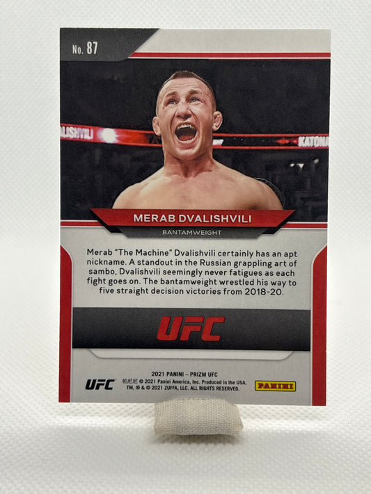 Merab Dvalishvili Rookie Card RC #87 | 2021 Panini Prizm UFC