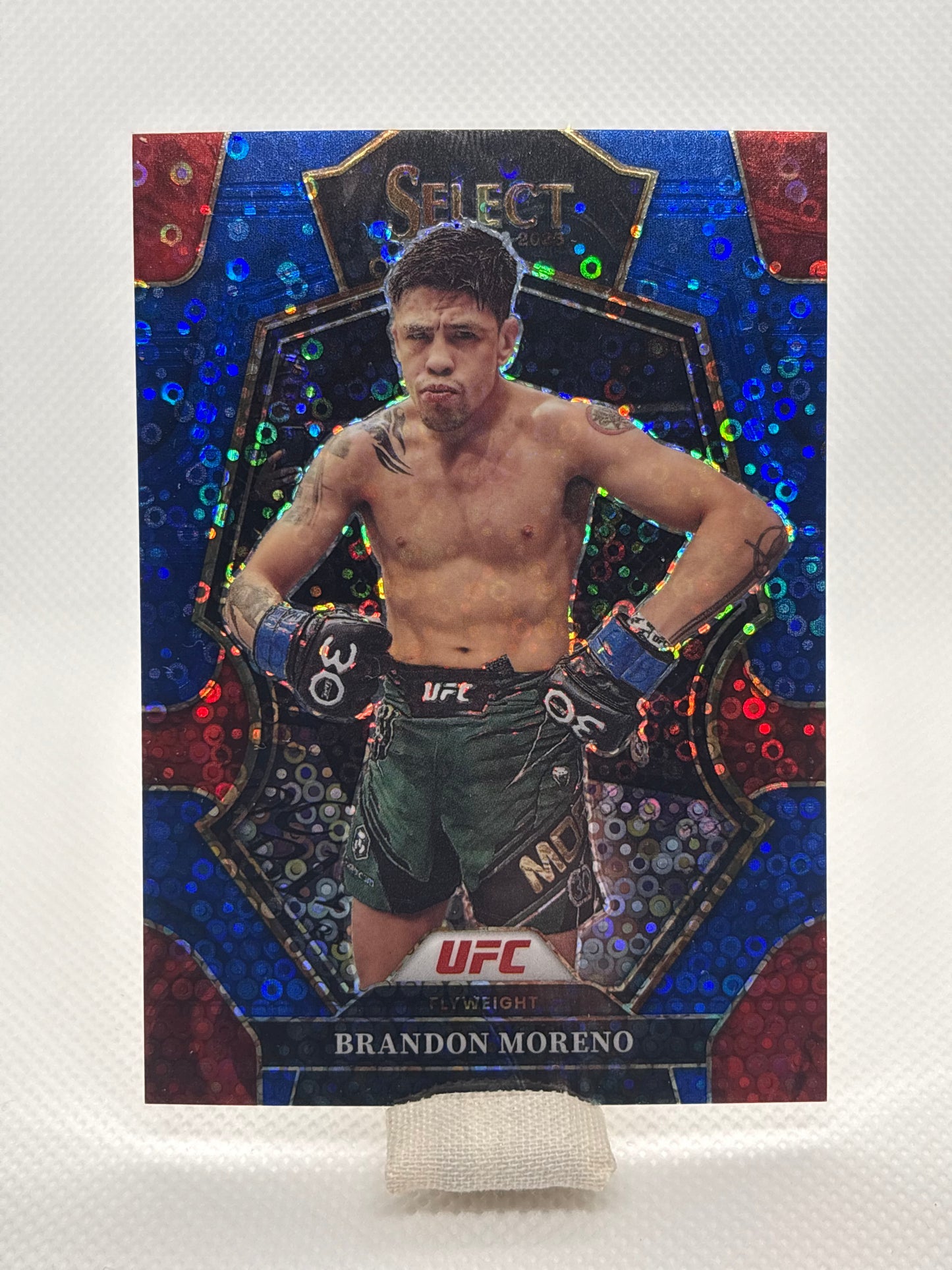 Brandon Moreno Premier Level Prizm #130 15/49 | 2023 Panini Select UFC